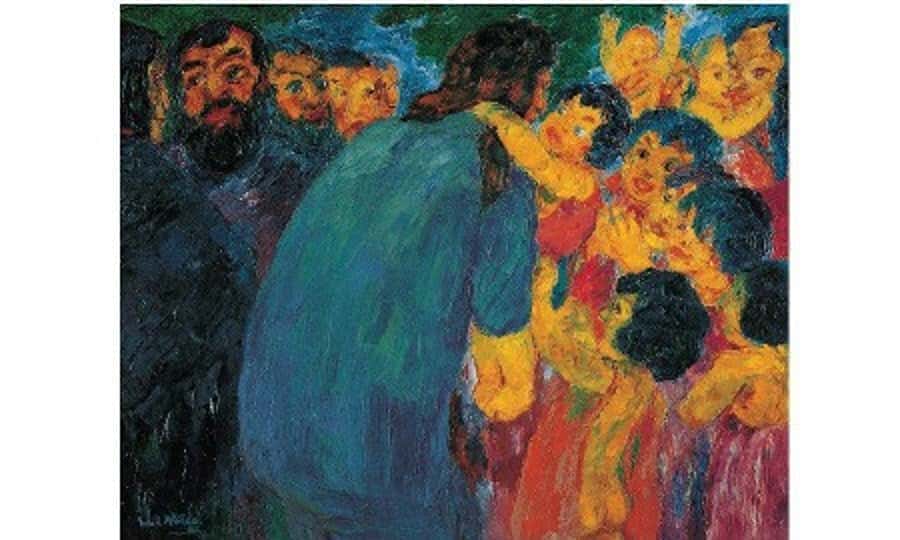 Expressionnisme Emil nolde le christ et les enfants 1910